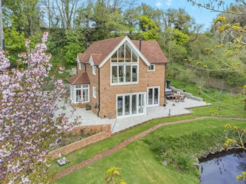Aerial view of Paul O’Grady's mansion.