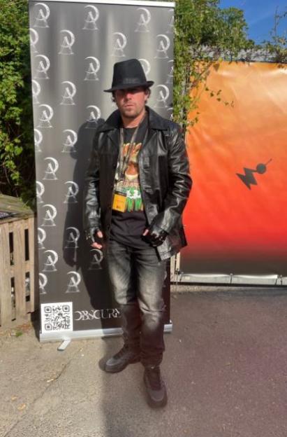 X Factor finalist Anthony Russel at a promotional event.
