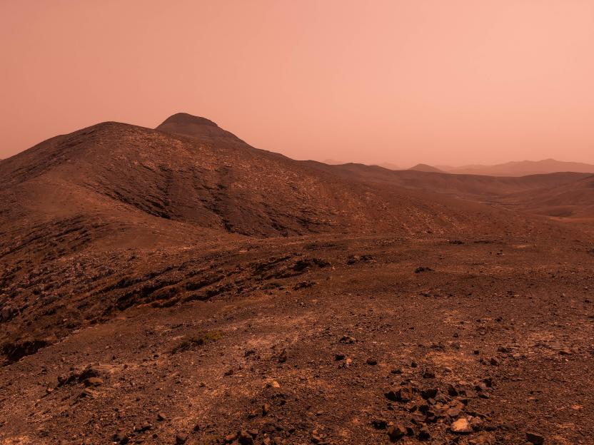 Rocky Martian landscape.