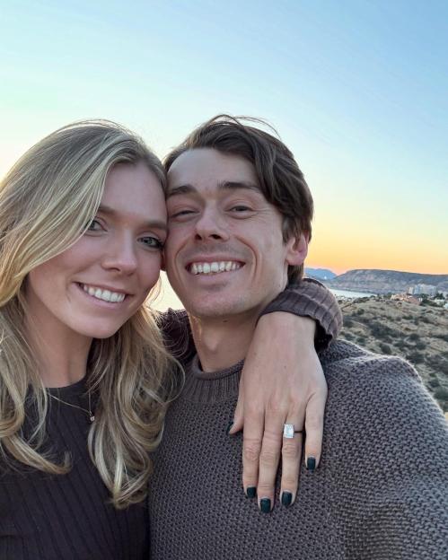Katie Boulter and Alex De Minaur engaged.