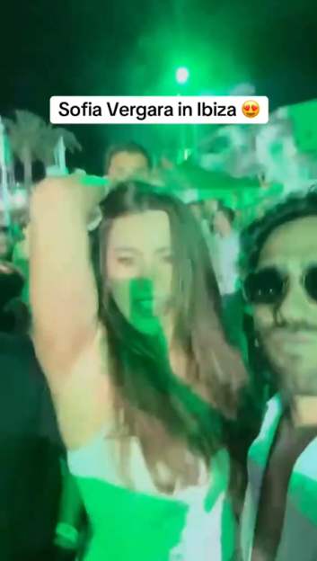 Sofia Vergara in Ibiza.