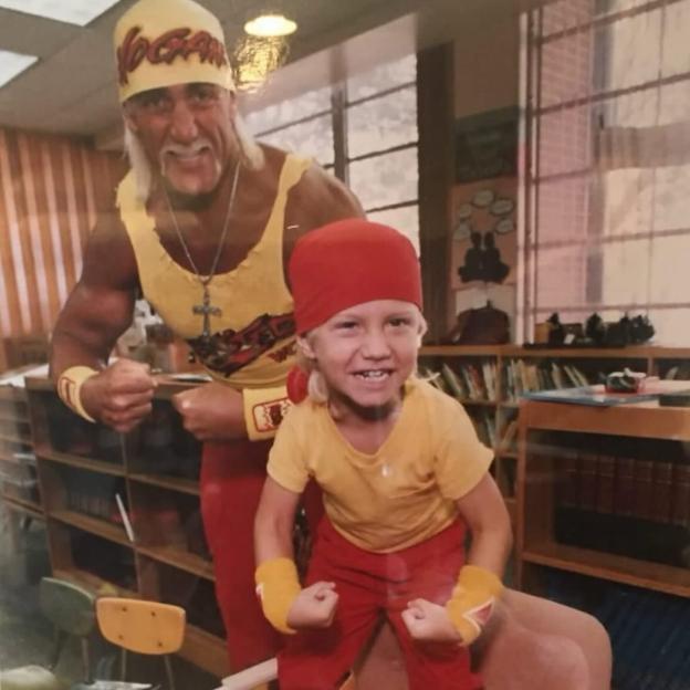 Hulk Hogan and his son Nick Hogan.