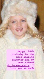 Photo of Katie Price's daughter, Princess, on her 18th birthday.