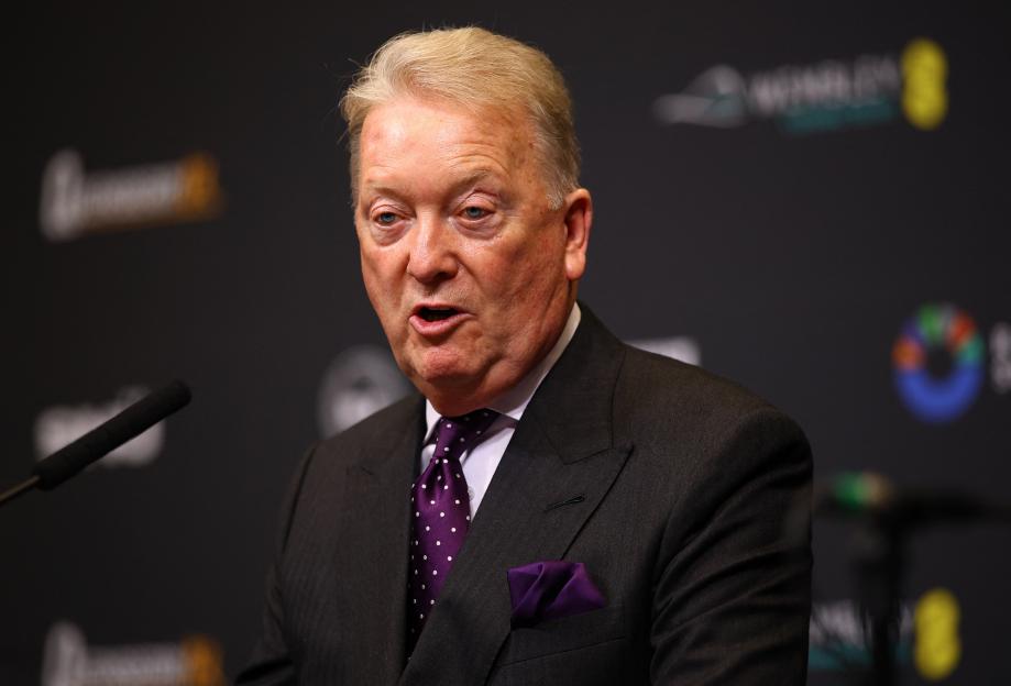 Frank Warren at a press conference.