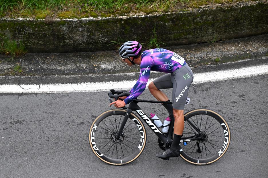 Samuele Privitera of Team Jayco AlUla cycling.