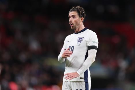 Jack Grealish of England during a soccer match.