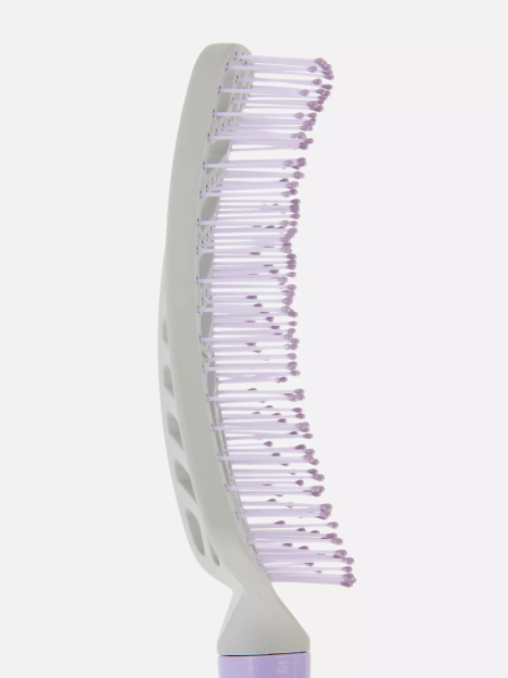 Lilac detangling paddle brush.