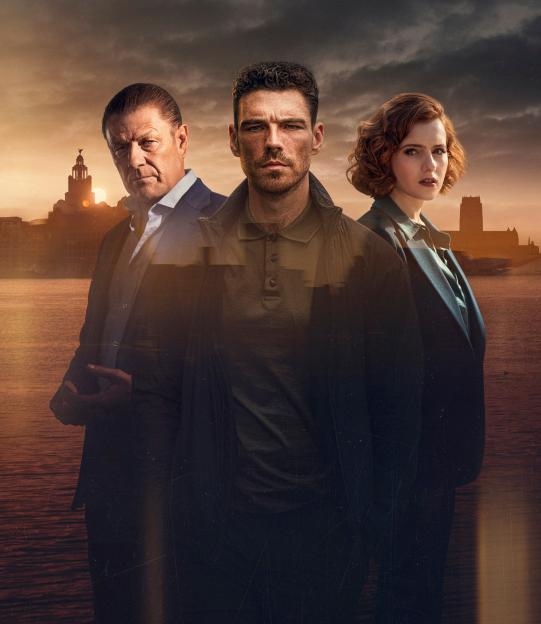 Promotional image for This City is Ours, featuring Sean Bean, James Nelson-Joyce, and Hannah Onslow.