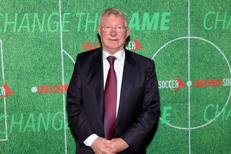 Sir Alex Ferguson at a Grassroot Soccer event.