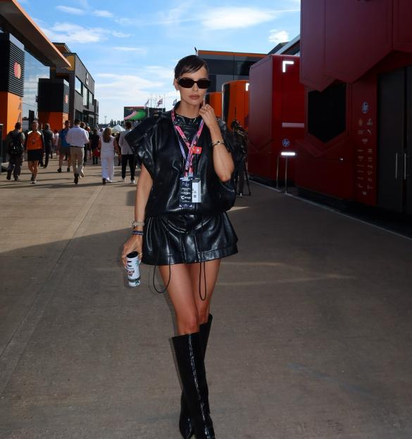 Maura Higgins at Silverstone Racecourse.