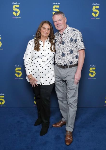Sue and Noel Radford at a Channel 5 event.