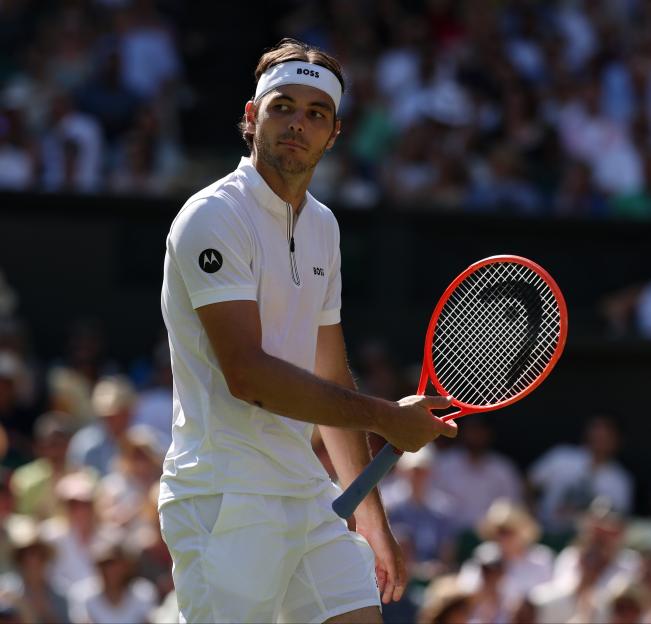 Taylor Fritz of the United States at Wimbledon.
