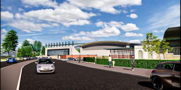 Illustration of Osprey Rugby stadium update.