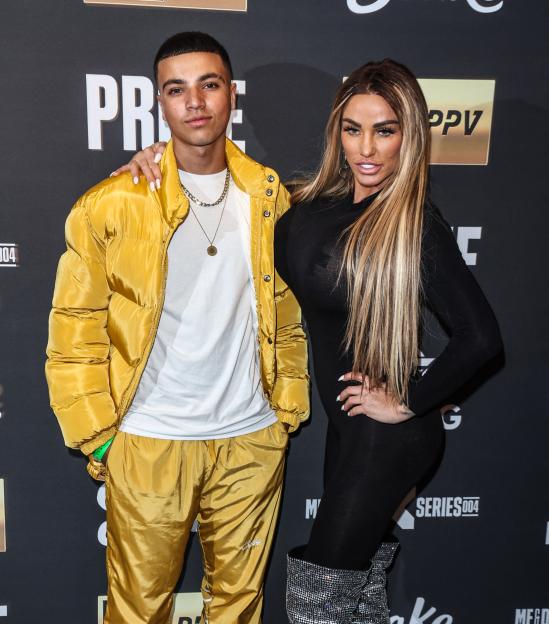 Junior Andre and Katie Price at the KSI vs FaZe Temperrr fight.