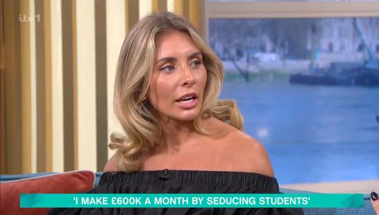 Ashley James on This Morning discussing her income.