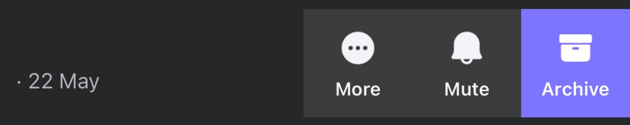 Interface showing More, Mute, and Archive options.