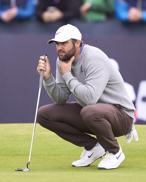 Scottie Scheffler of the United States at the 153rd Open Championship.