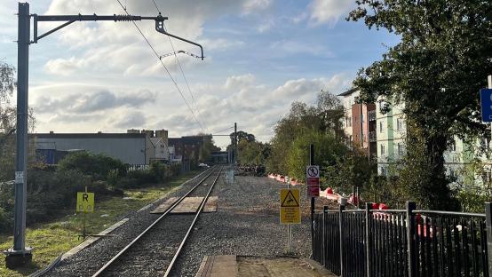 Ty Glas railway station undergoing major upgrades.