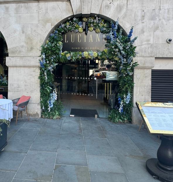 Luciano by Gino D'Acampo restaurant entrance.