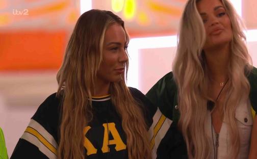 Two women with long blonde hair.