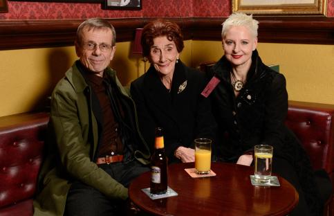 Portrait of Tom Watson, June Brown, and Linda Davidson.
