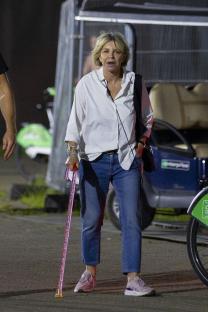 Leslie Ash at the Lido Festival.
