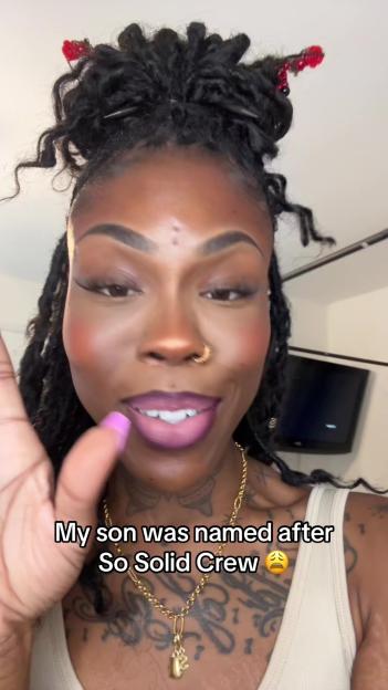 Woman saying her son was named after So Solid Crew.