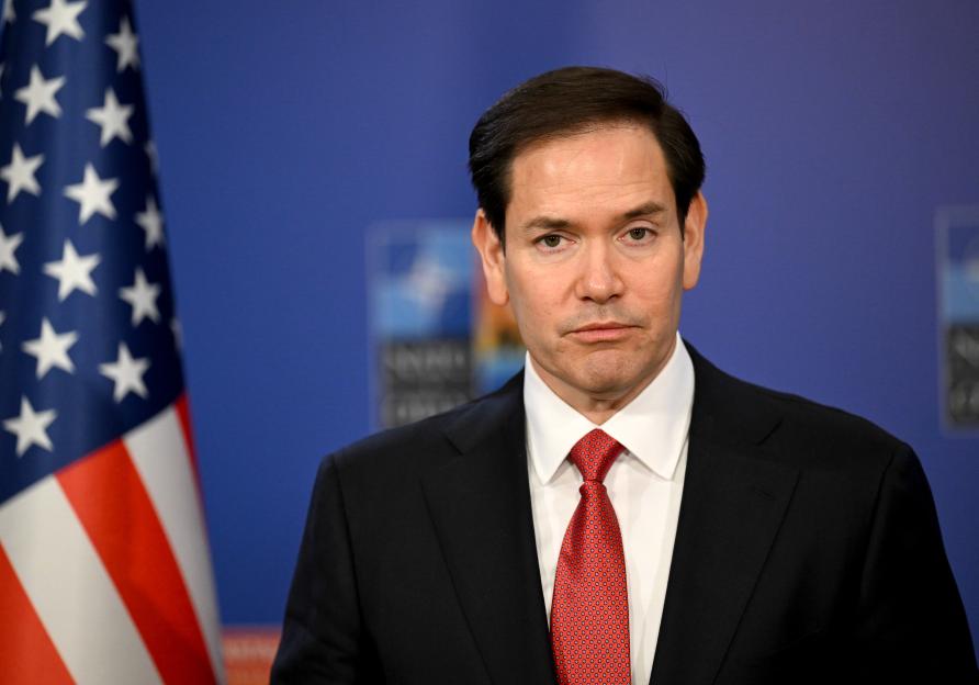 Marco Rubio at a NATO meeting.