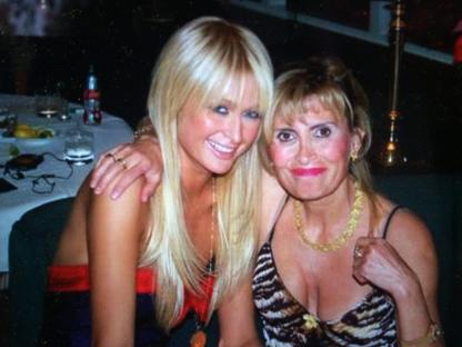 Photo of Paris Hilton with her mother.