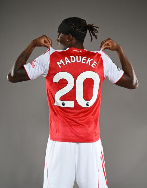 Noni Madueke's Arsenal jersey, number 20.