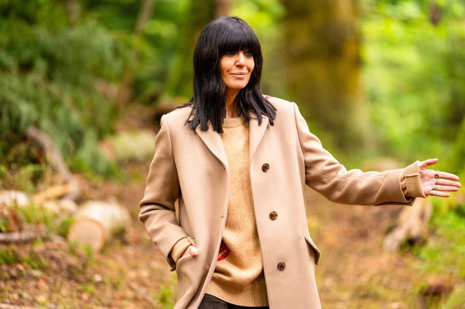 Claudia Winkleman on the set of The Traitors.