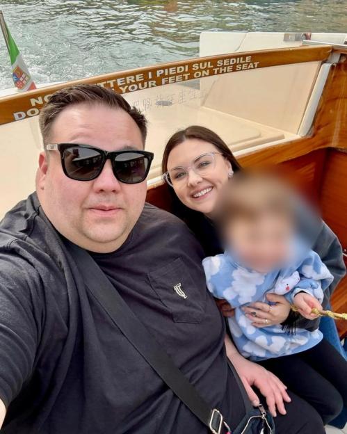 George Keywood and wife Sienna with their son. George Keywood and wife Sienna have responded to critics of his Mounjaro assisted weight loss via TikTok. A dad has lost six stone in 11 months by taking Mounjaro - and faced accusations he's