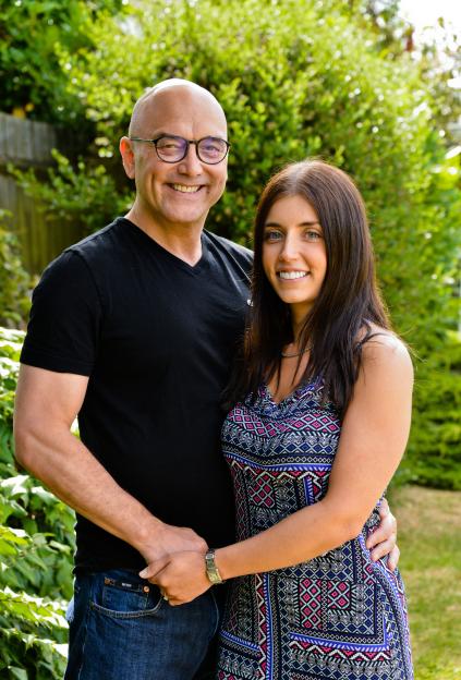 Gregg Wallace and Anna-Marie Sterpini in a photoshoot.
