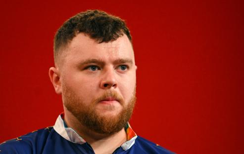 Josh Rock at the UK Open Darts semi-final.