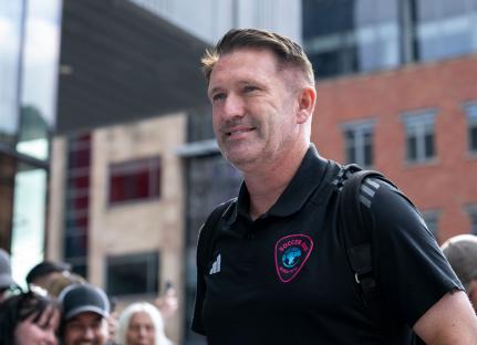 Robbie Keane at Soccer Aid for UNICEF.