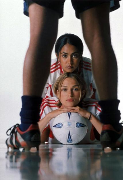 Parminder Nagra and Keira Knightley in Bend It Like Beckham.