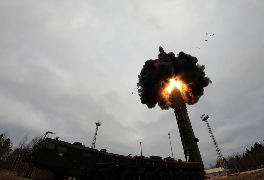 YARS intercontinental ballistic missile launch.