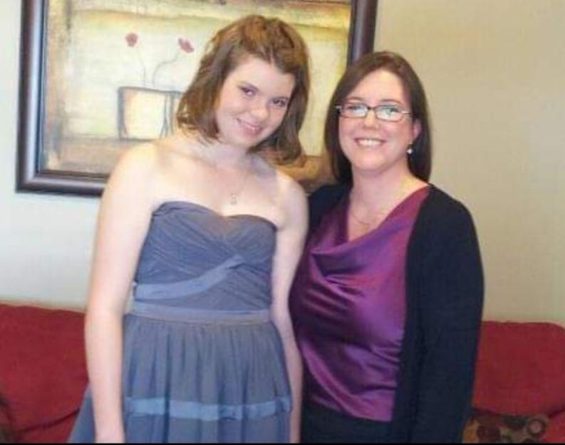 Two women posing for a photo.