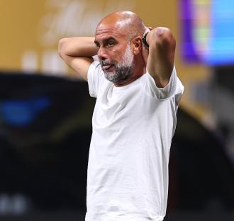 Pep Guardiola, Manchester City manager, at a FIFA Club World Cup match.