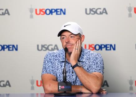 Rory McIlroy at a US Open press conference.