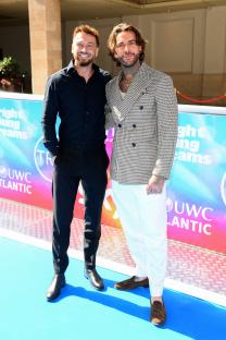 Sam Thompson and Pete Wicks at the TRIC Awards.