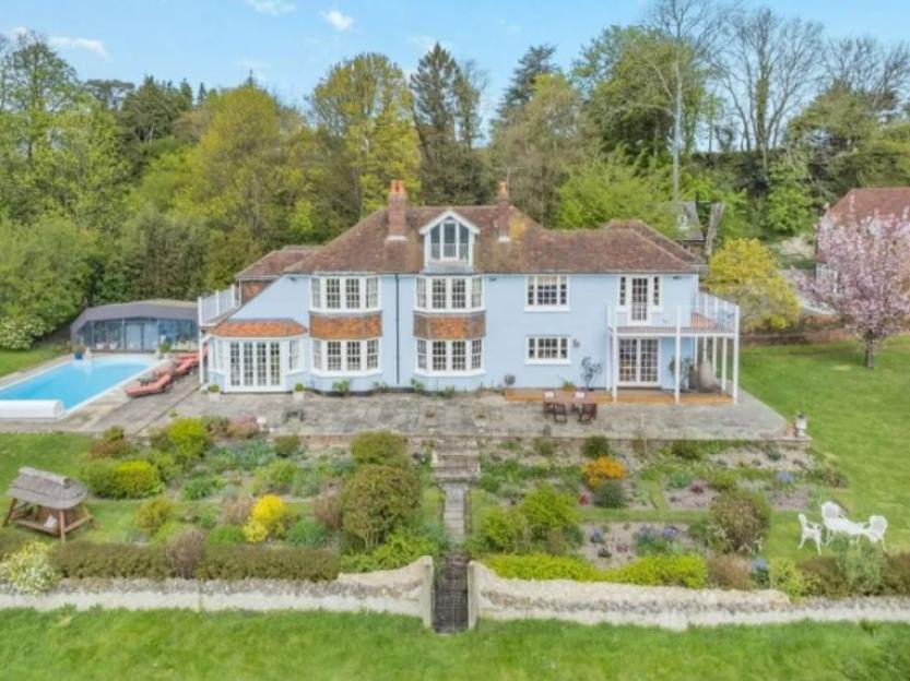 Aerial view of Paul O’Grady's £3.5m mansion.