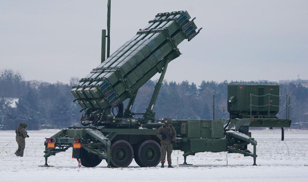 Patriot surface-to-air missile system.