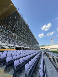 Stadio Artemio Franchi under construction.