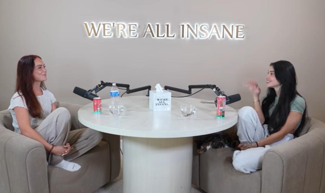Ashley Sandmire, I have 45 siblings and five step-mums - we grew up in a hot, sticky caravan with no aircon & I met my husband a polygamous cult, , TAKEN WITH NO PERMISSION:, pic from the Were all instance podcast - https://open.spotify.com/episode/5aNTHrtvU4gmNzG562jljQ Were All Insane
