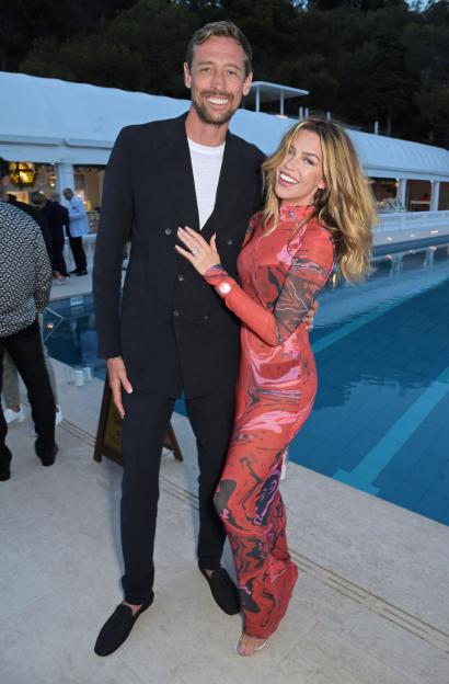 Peter Crouch and Abbey Clancy at an event.