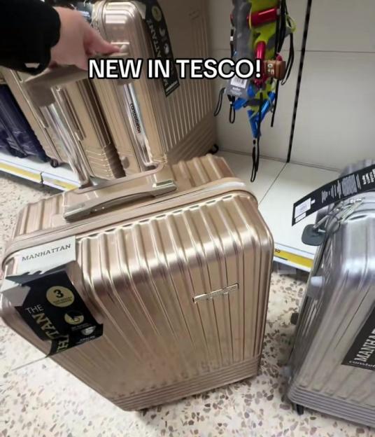 Holiday goers rave over Tesco dupe of £1k Rimowa suitcases loved by celebs - theyre under £30 and theres two colours, https://www.tiktok.com/@libbiemayfitzpatrick/video/7509951623376997654