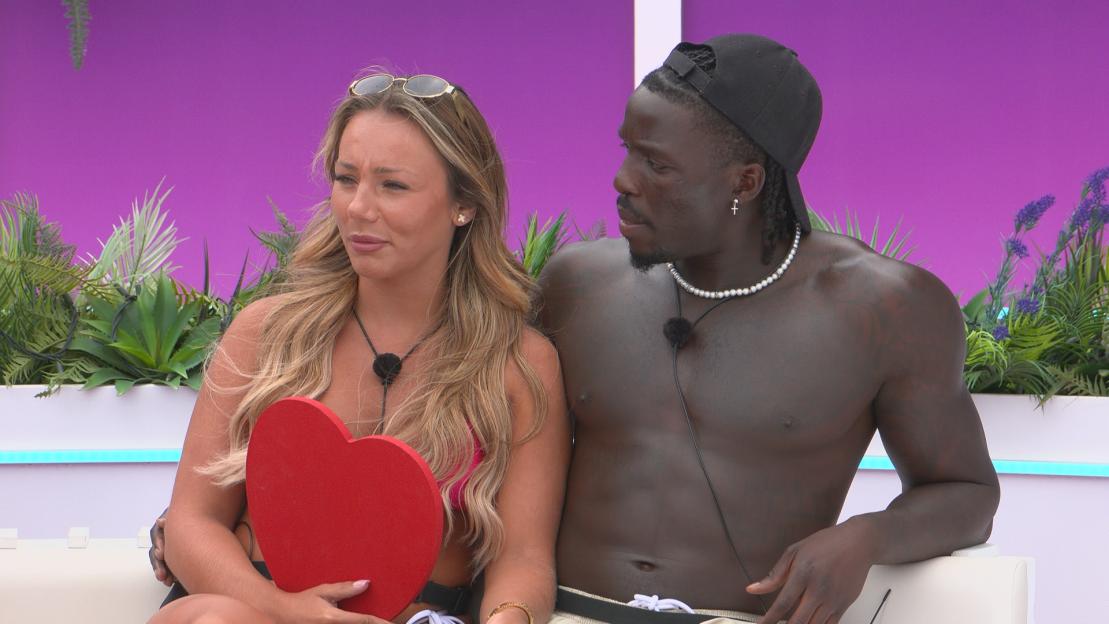 Meg and Dejon from Love Island.