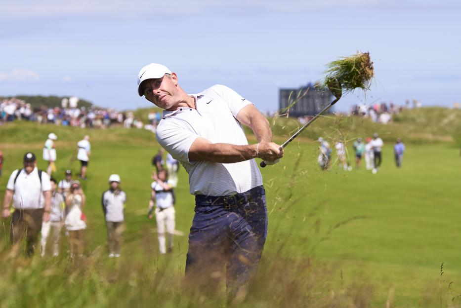Rory McIlroy golfing.