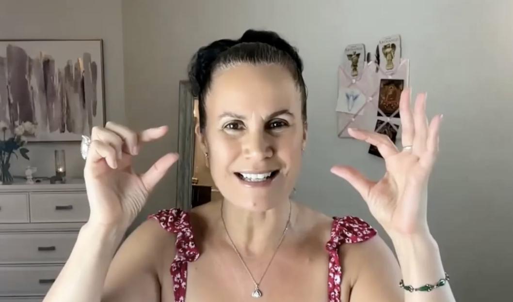 Woman describing near-death experience.